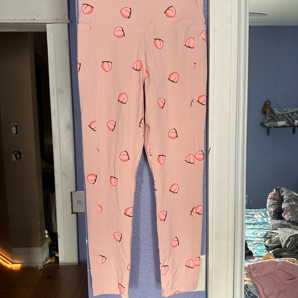 Peach Print Leggings